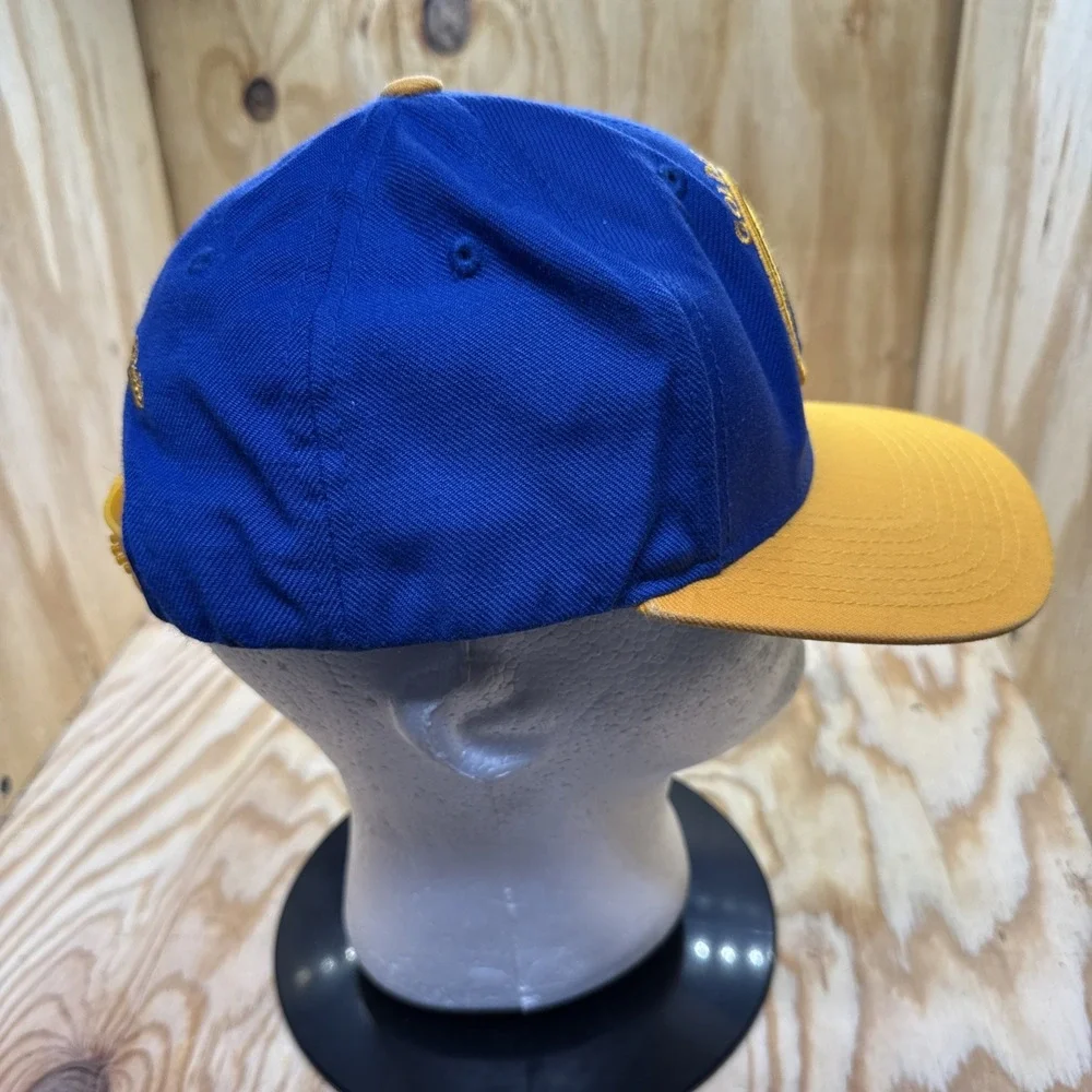 Golden State‎ Warriors Snapback Hat Blue Yellow Mitchell & Ness Embroidered